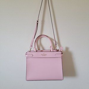 NWOT Kate Spade Staci Cameron Large Satchel Crossbody Light Crepe Pink